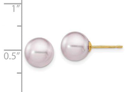 14k Yellow Gold Earrings Style X80PPU - Classique Jewelry Inc.