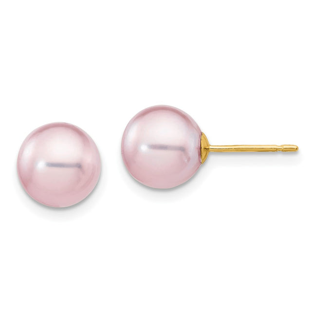 14k Yellow Gold Earrings Style X80PPU - Classique Jewelry Inc.