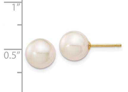 14k Yellow Gold Earrings Style X80PW - Classique Jewelry Inc.