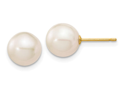 14k Yellow Gold Earrings Style X80PW - Classique Jewelry Inc.