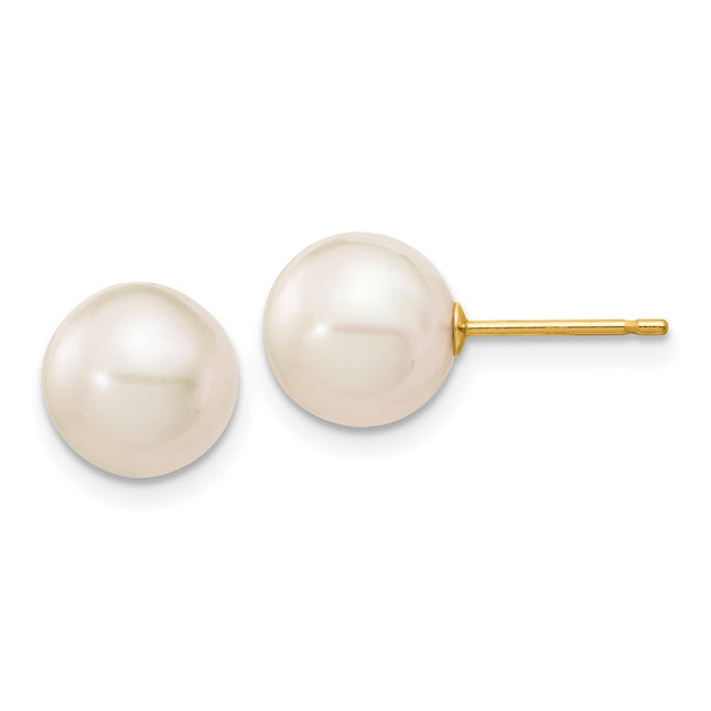 14k Yellow Gold Earrings Style X80PW - Classique Jewelry Inc.