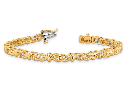 14k Yellow Gold Bracelets Style X816 - Classique Jewelry Inc.