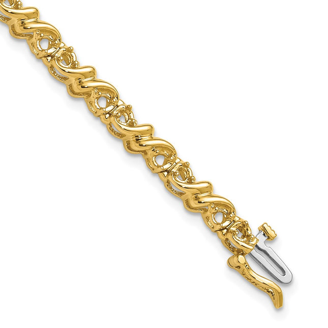 14k Yellow Gold Bracelets Style X816 - Classique Jewelry Inc.