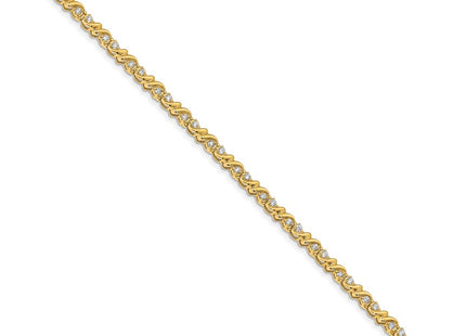 14k Yellow Gold Bracelets Style X816VS - Classique Jewelry Inc.