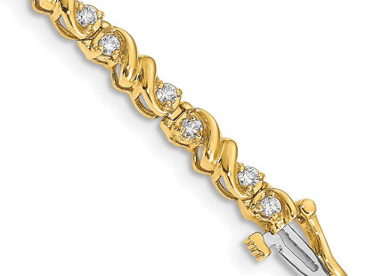 14k Yellow Gold Bracelets Style X816VS - Classique Jewelry Inc.