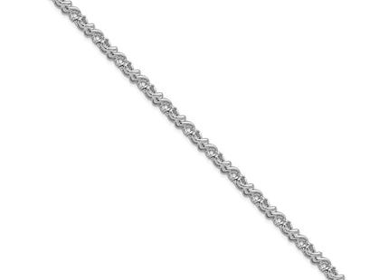 14k White Gold Bracelets Style X816W - Classique Jewelry Inc.