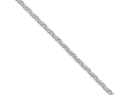 14k White Gold Bracelets Style X816WAAA - Classique Jewelry Inc.