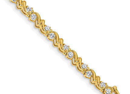 14k Yellow Gold Bracelets Style X817VS - Classique Jewelry Inc.