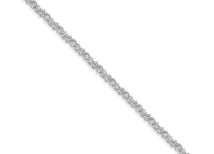 14k White Gold Bracelets Style X817WAA - Classique Jewelry Inc.