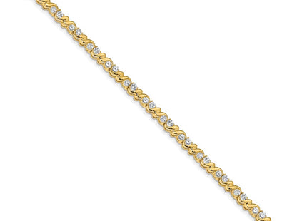 14k Yellow Gold Bracelets Style X818VS - Classique Jewelry Inc.