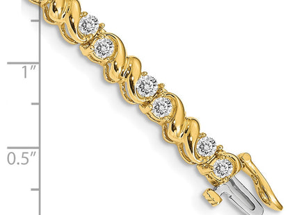14k Yellow Gold Bracelets Style X818VS - Classique Jewelry Inc.
