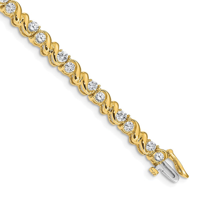 14k Yellow Gold Bracelets Style X818VS - Classique Jewelry Inc.