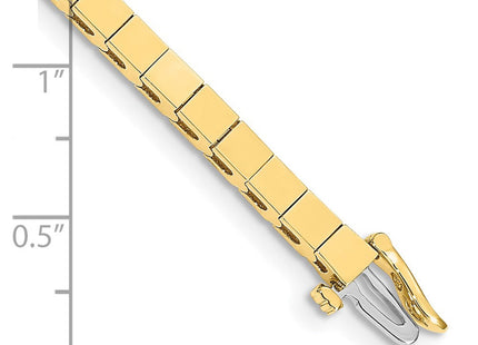 14k Gold Square Add-a-Diamond Bracelet with Multiple Stone Settings Options (Style X846)