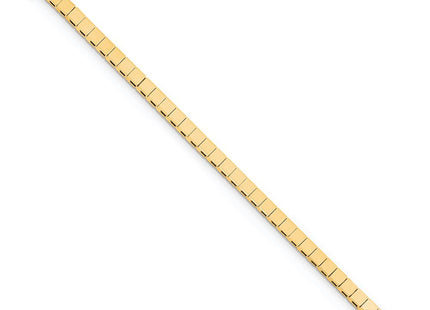 14k Gold Square Add-a-Diamond Bracelet with Multiple Stone Settings Options (Style X847)