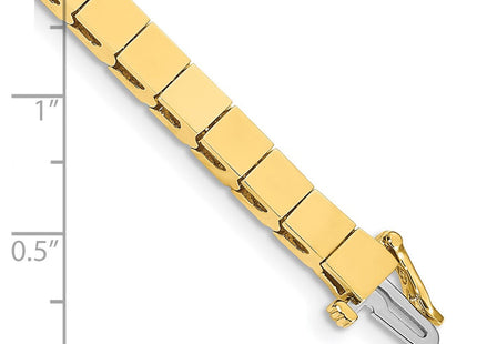 14k Gold Square Add-a-Diamond Bracelet with Multiple Stone Settings Options (Style X848)