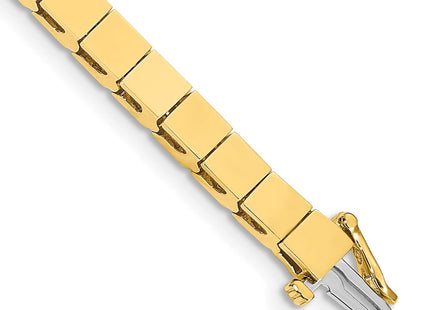 14k Gold Square Add-a-Diamond Bracelet with Multiple Stone Settings Options (Style X848)