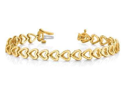 14k Holds 25 Stones up to Heart-Shaped Add-a-Diamond Bracelet