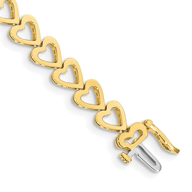 14k Yellow Gold Bracelets Style X849 - Classique Jewelry Inc.