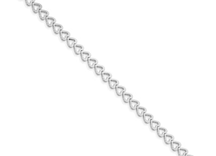 14k White Gold Bracelets Style X849W - Classique Jewelry Inc.