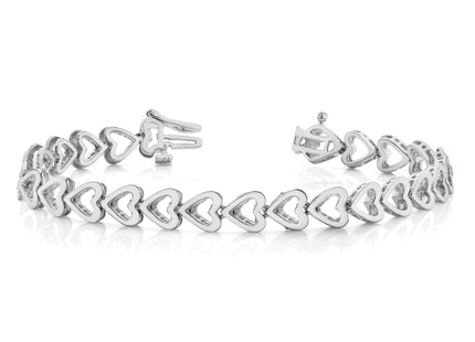 14k White Gold Holds 24 Stones up to Heart-Shaped Add-A-Diamond Bracelet