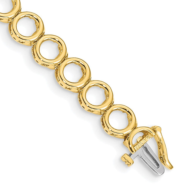 14k Yellow Gold Bracelets Style X852 - Classique Jewelry Inc.