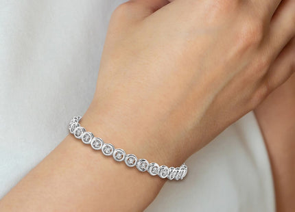 14k White Gold Bracelets Style X852W - Classique Jewelry Inc.