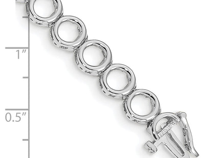 14k White Gold Bracelets Style X852W - Classique Jewelry Inc.