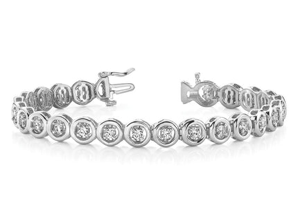 14k White Gold Bracelets Style X852W - Classique Jewelry Inc.