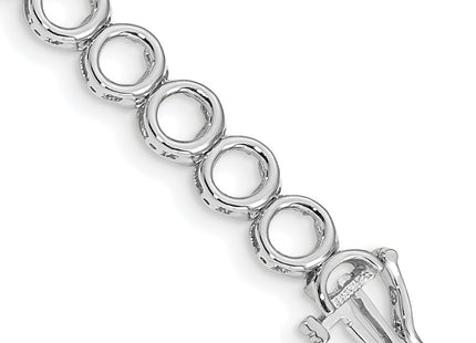 14k White Gold Bracelets Style X852W - Classique Jewelry Inc.