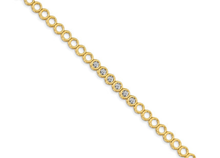 14k Yellow Gold Bracelets Style X853VS - Classique Jewelry Inc.