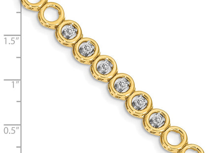 14k Yellow Gold Bracelets Style X853AAA - Classique Jewelry Inc.
