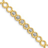 14k Complete 1/2 carat Round AAA Diamond Circle Add-a-Diamond Tennis Bracelet