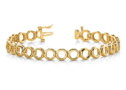 14k Yellow Gold Bracelets Style X855 - Classique Jewelry Inc.