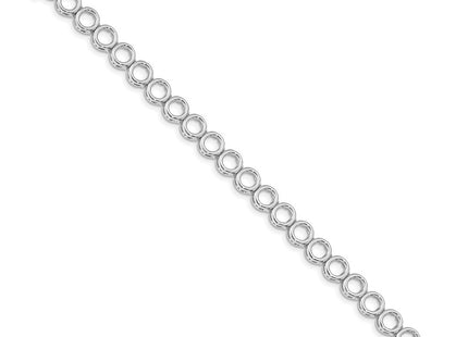 14k White Gold Bracelets Style X855W - Classique Jewelry Inc.