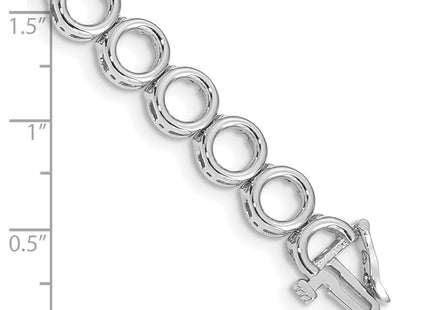 14k White Gold Bracelets Style X855W - Classique Jewelry Inc.