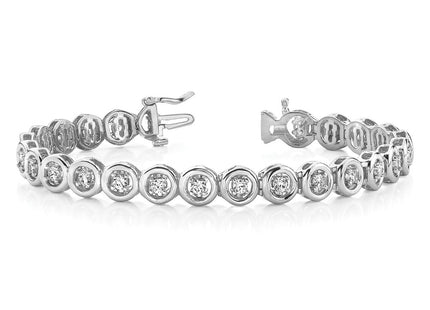 14k White Gold Bracelets Style X855W - Classique Jewelry Inc.