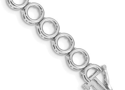 14k White Gold Bracelets Style X855W - Classique Jewelry Inc.