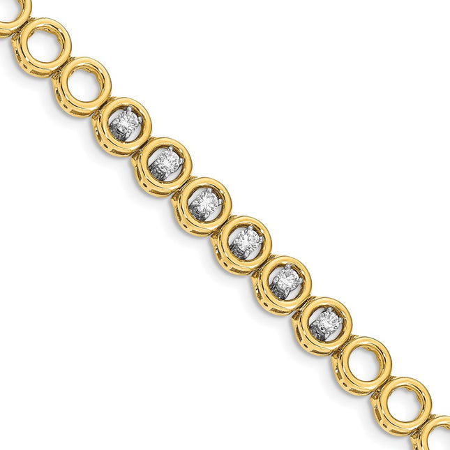 14k Yellow Gold Bracelets Style X856VS - Classique Jewelry Inc.