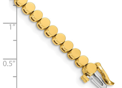 14k Gold Round Add-a-Diamond Bracelet with Multiple Stone Settings Available (Style X858)