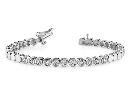 14k White Gold Bracelets Style X858W - Classique Jewelry Inc.