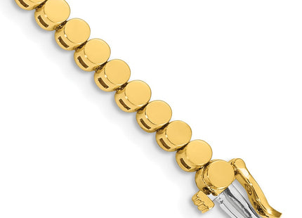 14k Gold Round Add-a-Diamond Bracelet with Multiple Stone Settings Available (Style X858)