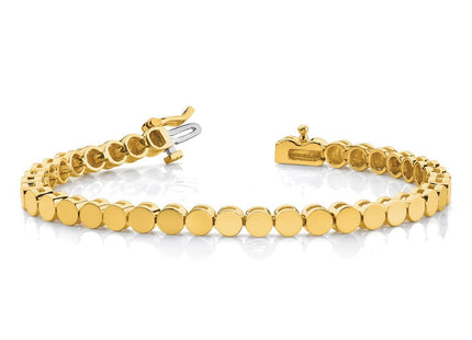 14k Gold Round Add-a-Diamond Bracelet with Multiple Stone Settings Available (Style X861)