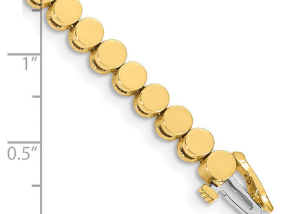 14k Gold Round Add-a-Diamond Bracelet with Multiple Stone Settings Available (Style X861)