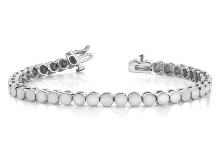 14k White Gold Bracelets Style X861W - Classique Jewelry Inc.