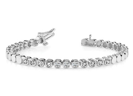 14k White Gold Bracelets Style X861W - Classique Jewelry Inc.