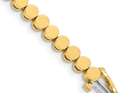 14k Gold Round Add-a-Diamond Bracelet with Multiple Stone Settings Available (Style X861)