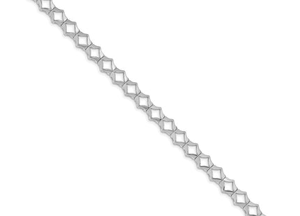14k White Gold Bracelets Style X864W - Classique Jewelry Inc.