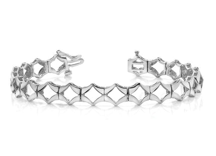 14k White Gold Bracelets Style X864W - Classique Jewelry Inc.