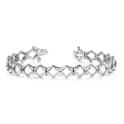 14K White Gold Holds 21 Stones up to Add-a-Diamond Tennis Bracelet