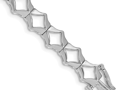 14k White Gold Bracelets Style X864W - Classique Jewelry Inc.